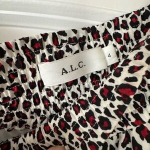 ALC leopard drawstring skirt